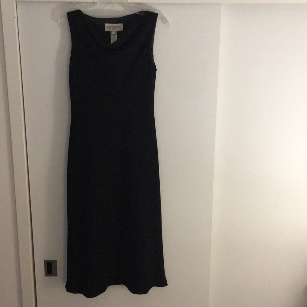 Classic black dress.